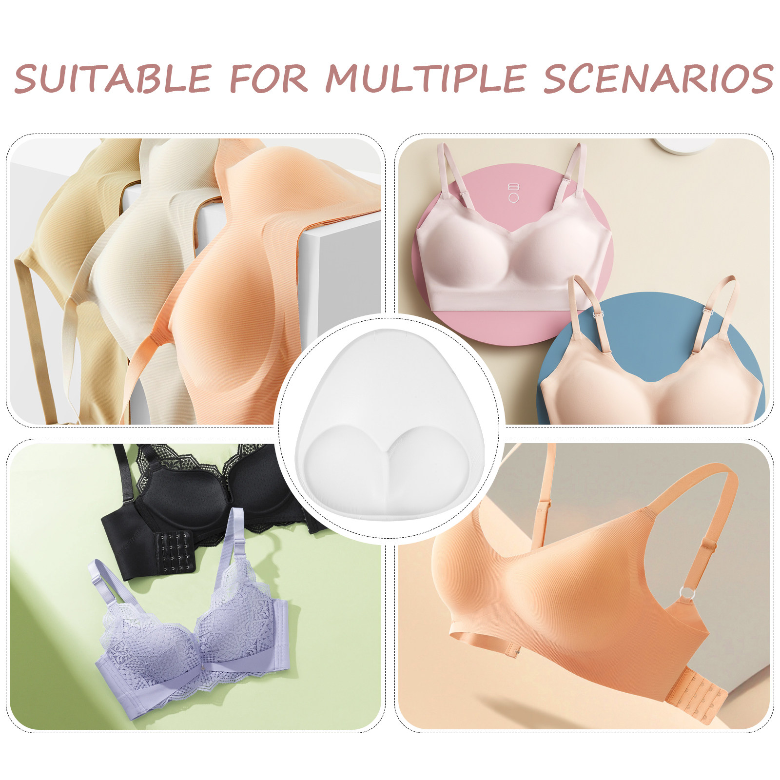 1 пара невидимых силиконовых в – обзор и цена Push Up Bra Padded
